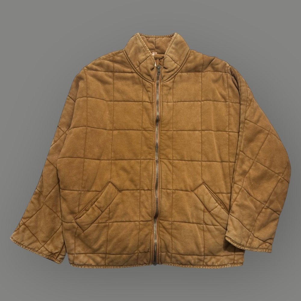 Free People Dolman Brown Quilted Jacket